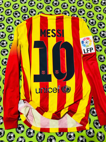 Jersey Nike Fc Barcelona Senyera 2013 2014 Lionel Messi S