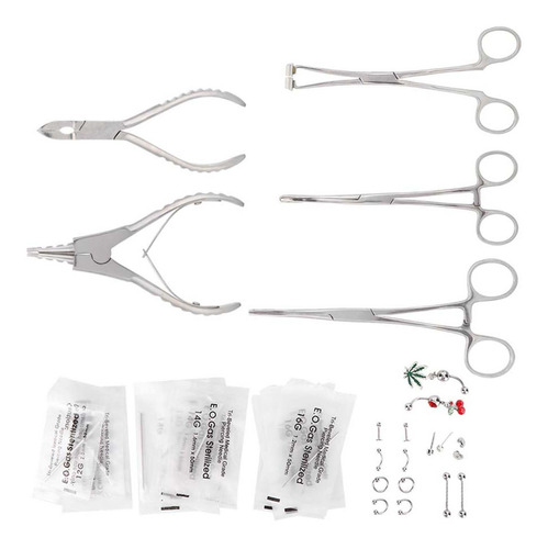 Pinzas Para Piercing De Ceja, Nariz, Cuerpo, Acero Inoxidabl