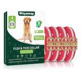 Collar Antipulgas Para Perros, Pack De 4, Ajustable, Prevenc