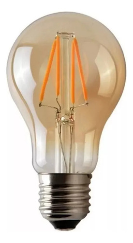 Ampolleta Led A60 Vintage 6w E27 2700k Ambar