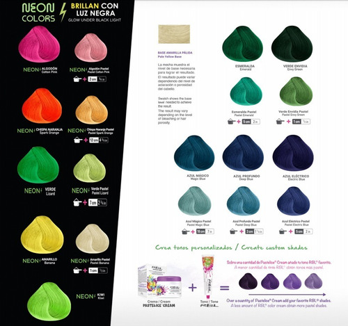 Tinte Para Cabello Rbl (colores Fantasía)