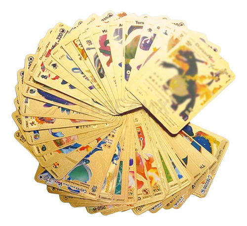 110 Español Oro Cartas Dorado Juego Gold Foil Raras Tarjetas