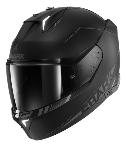 Casco Integral De Moto Shark Skwal I3 Negro Mate Sp Con Led 