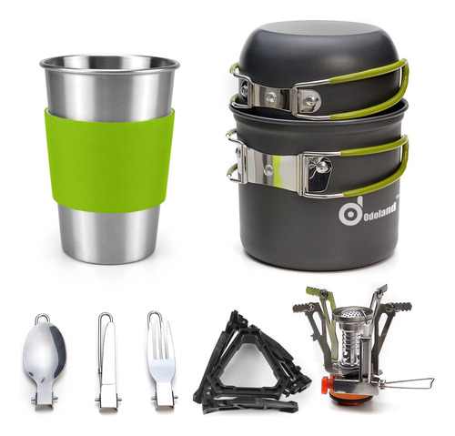 Cocina Portatil Odoland Para Camping, Kit Completo