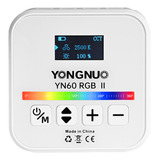 Mini Lámpara De Vídeo Rgb Yongnuo Yn60rgb Ii De 6 W Con Luz