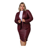  Conjunto  Saia + Blazer  Moda Plus Evangélica Na Promoção !