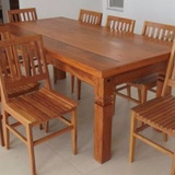 Conjunto De Mesa Com 8 Cadeiras Cambury ( Frete Grátis )