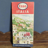 Mapa Rodoviário Da Itália Editado Pela Esso Década De 1960