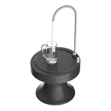 Bomba Dispensador De Agua Electrico Recargable Usb Botellon Color Negro