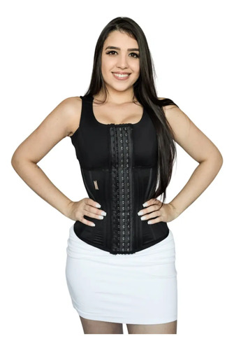 Cinta Corset Lisboa Alça Barbatana De Aço Alta Compressão