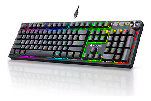 Teclado Gaming Mecánico Koorui Compatible Con Windows, Macos