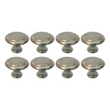 Set 8 Tirador Para Muebles 27mm Acero