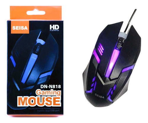 Mouse Gamer Alámbrico Usb Seisa Dn-n818