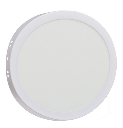 Panel Led 18w Aplicar Plafon Blanco Circular Redondo