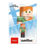 Figura Amiibo Nintendo Alex Minecraft Super Smash Bros