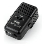 Microfone Para Voz Irig Mic Cast Hd - Ik Multimidia Cor Preto