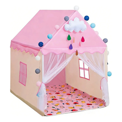 Yunleo Castillo Para Niños Carpa Castillo Princesa Tienda Juego Color Rosa
