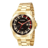 Relógio Mondaine Masculino Dourado Nfe Original Presente