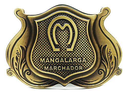 Fivela Country Escudo Mangalarga Marchador Especial Luxo