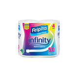 Papel Higienico Felpita Infinity D/hoja 4x50 Pack X10paq 
