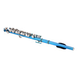 Flauta Piccolo Piccolo De 6 Orificios, Cuproníquel, Azul Y L