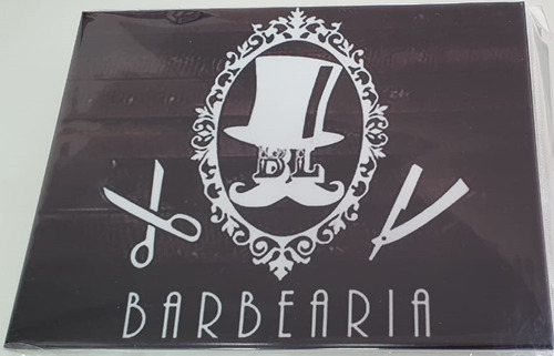 Quadro Metal Barbearia - Barbearia