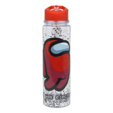 Among Us Botella De Agua 500 Ml Color Rojo