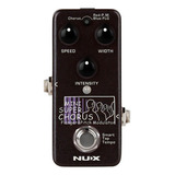 Mini Pedal Chorus Para Guitarra Nux Nch-5 Mini Super Chorus Color Marrón Oscuro