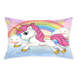 Anime Kids Unicornio Funda De Almohada Sham Oficial Art...