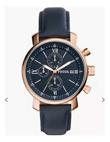 Fossil Reloj Estilo Rhett Chronograph Navy Leather Bq1704