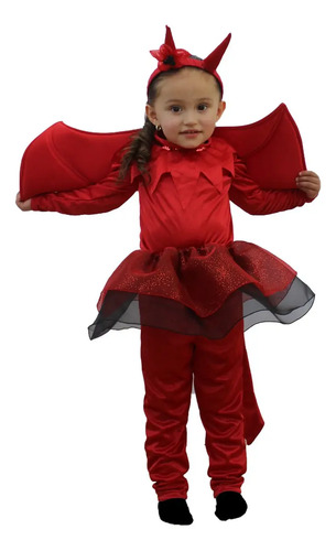 Disfraz De Diablita Para Niña, Diabla Niña Talla 2-8.