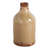 Botellon Ceramica Vintage Oxido Brown