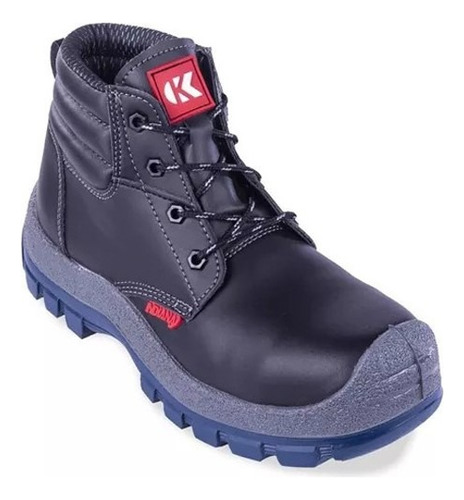 Bota De Seguridad Kondor Jumbo Negro Indiana Con Puntera