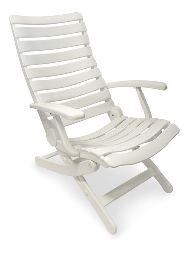 Sillon New York 3 Posiciones Plegable Reforzado Blanco