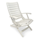 Sillon New York 3 Posiciones Plegable Reforzado Blanco