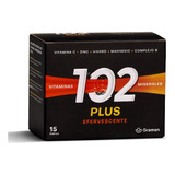 102 Plus Efervescente Vitaminas Minerales 15 Sobres Original