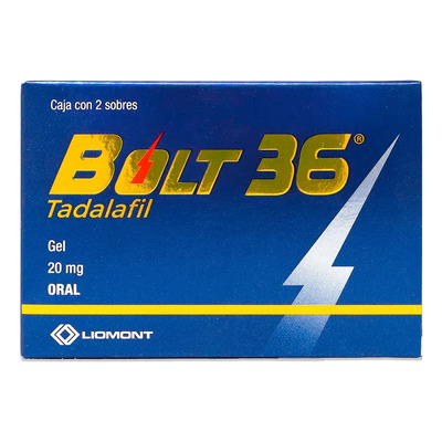 Bolt 36 Gel 20 Mg, 2 Sobres | MercadoLibre