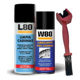 Kit Aceite Limpia Y Lubrica Cadena W80 L80 + Cepillo Avant