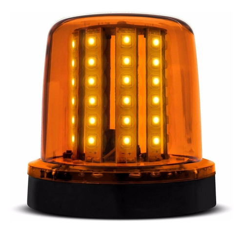 Autopoli Giroflex Luz Emergencia Sinalizador 54 Leds Cor Ambar 12/24v Bivolt