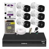 Kit Intelbras 6 Cam Fullhd 1220b 1080p Dvr Mhdx 3108 Hd1tb