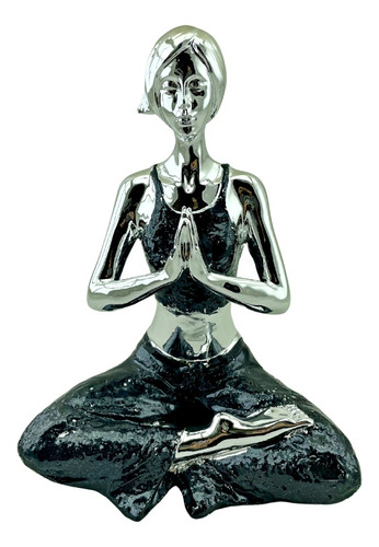 Mujer Postura Mariposa Yoga Figura Decorativa Relax Zen Zn