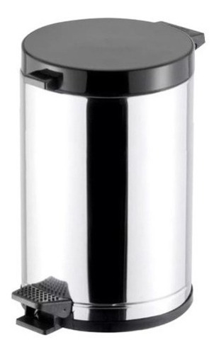 Lixeira Cozinha Inox 10,5 L C/ Pedal E Recipiente Plástico