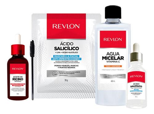 Revlon - Pack Facial Agua Micelar  Suero De Ácido Salicílico