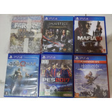 Lote Ps4 Far Cry + God Of War + Pes + Mafia + Injustice Etc