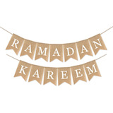 Cartel De Arpillera Ramadan Kareem Para Chimenea Musulmana, 