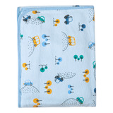 Cobertor Bebê Infantil P/ Berço Algodão - Enxoval Cor Azul-menino