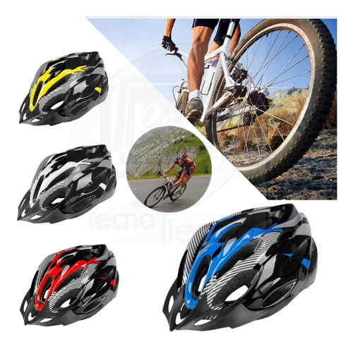 Casco Bicicleta Ajustable Y Con Luz Tecnotiendar&r 