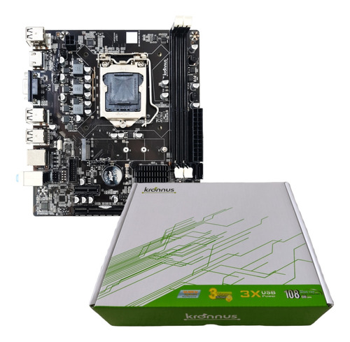 Placa Mãe H61 Lga1155 Ddr3 Intel 2ª E 3ª Geração M.2 Nvme