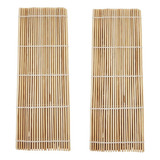 Esteira Sushi Mat Sudare Bambu Kit 2un