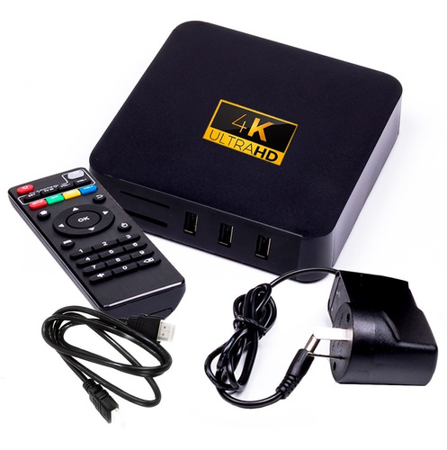 Android Tv Box Convertidor De Smart Tv 4k Con Control Remoto